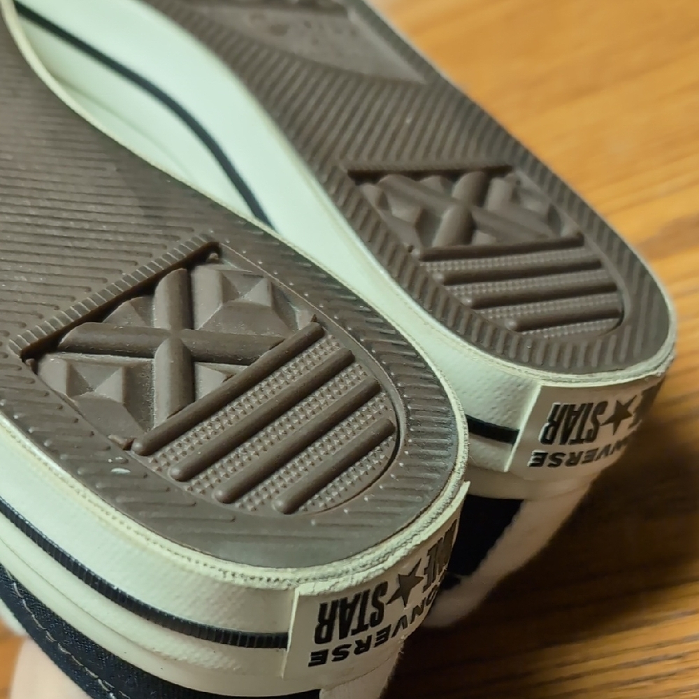 CDG x Converse Black Canvas Sneakers - Picture 8 of 10